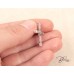 Уникален  Дамски  Кръст от 18К Бяло Злато с Диаманти  Bloom Jewellery